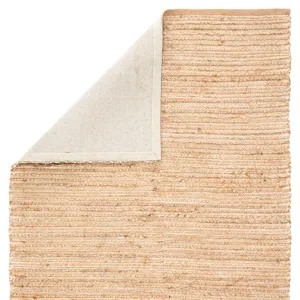 Himalaya Clifton Natural Solid Tan/ White Runner Rug (2'6"X9')
