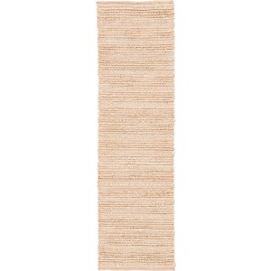 Himalaya Clifton Natural Solid Tan/ White Runner Rug (2'6