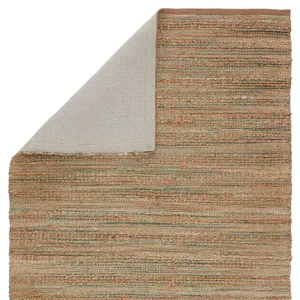 Himalaya Canterbury Natural Solid Tan/ Green Area Rug (3'6"X5'6")