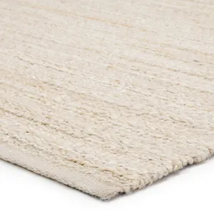 Himalaya Canterbury Handmade Solid White/ Beige Area Rug (9'X12')