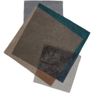 Iconic Fayruz Handmade Geometric Gray/ Teal Area Rug