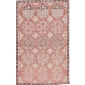 Kairos Vibe by  Chilton Medallion Pink/ Brown Area Rug
