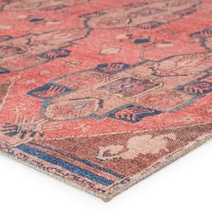 Kairos Vibe by  Lani Medallion Pink/ Blue Area Rug (5'X7'6")