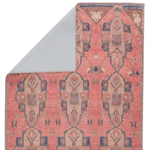 Kairos Vibe by  Lani Medallion Pink/ Blue Area Rug (5'X7'6")