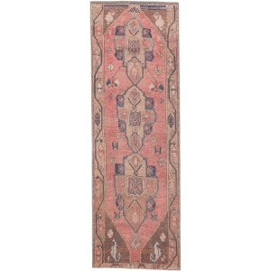 Kairos Vibe by  Lani Medallion Pink/ Blue Runner Rug (2'6