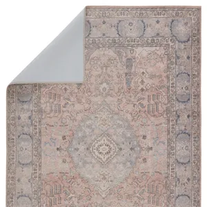 Kindred Kadin Medallion Pink/ Blue Runner Rug (2'6"X7'6")