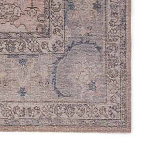 Kindred Kadin Medallion Pink/ Blue Runner Rug (2'6"X7'6")