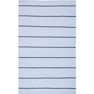 Lanai Corbina Indoor/ Outdoor Stripe Light Blue/ Gray Area Rug