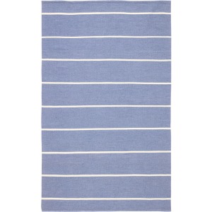 Lanai Corbina Indoor/ Outdoor Stripe Blue/ Ivory Area Rug