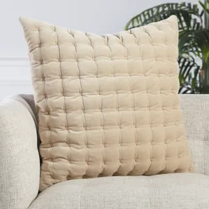 Lexington Winchester Solid Beige/ White Poly Throw Pillow 26 inch