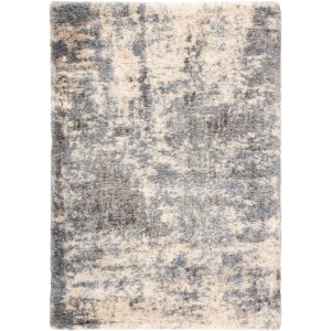 Lyra Cantata Abstract Gray/ Blue Area Rug