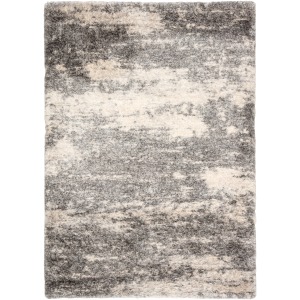 Lyra Elodie Abstract Gray/ Ivory Area Rug