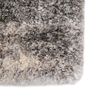 Lyra Elodie Abstract Gray/ Ivory Runner Rug (2'6"X8')