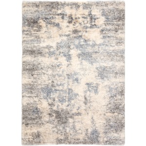 Lyra Harmony Abstract Light Gray/ Blue Area Rug