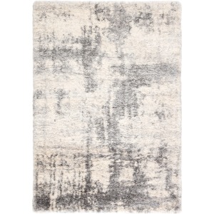 Lyra Serenade Abstract Ivory/ Light Gray Area Rug