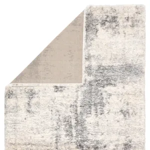 Lyra Serenade Abstract Ivory/ Light Gray Area Rug (8'10"X11'9")
