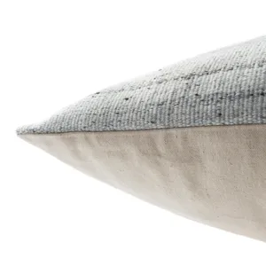 Mercado Scandi Solid Light Gray/ White Down Floor Pillow 30 inch