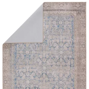 Medea Vibe by  Royse Oriental Blue/ Gray Area Rug (5'X7'6")