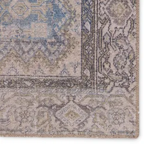 Medea Vibe by  Royse Oriental Blue/ Gray Area Rug (5'X7'6")