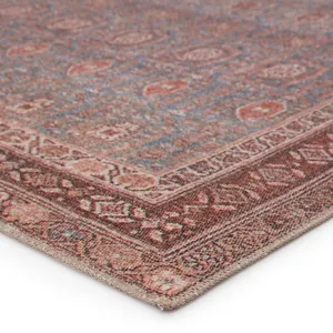 Medea Vibe by  Tielo Oriental Blue/ Brown Area Rug (5'X7'6")