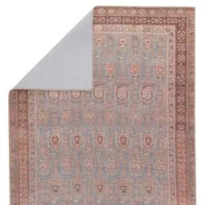 Medea Vibe by  Tielo Oriental Blue/ Brown Area Rug (5'X7'6")