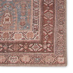 Medea Vibe by  Tielo Oriental Blue/ Brown Area Rug (5'X7'6")