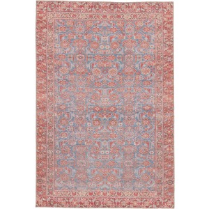 Medea Vibe by  Kybele Oriental Blue/ Red Area Rug