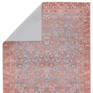Medea Vibe by  Kybele Oriental Blue/ Red Area Rug (5'X7'6")