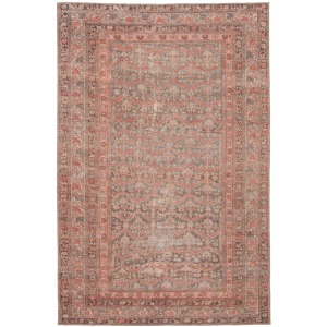 Medea Vibe by  Estienne Trellis Rust/ Brown Area Rug