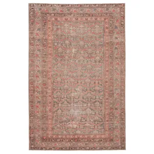 Medea Vibe by  Estienne Trellis Rust/ Brown Area Rug (5'X7'6")