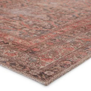 Medea Vibe by  Estienne Trellis Rust/ Brown Area Rug (5'X7'6")