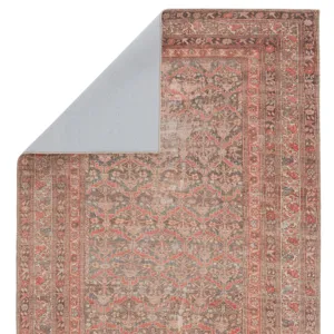 Medea Vibe by  Estienne Trellis Rust/ Brown Area Rug (5'X7'6")