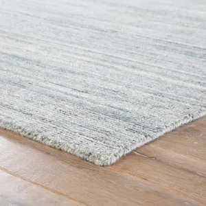 Madras Vassa Handmade Solids & Heathers Blue/ Gray Area Rug (2'X3')