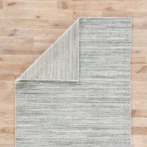 Madras Vassa Handmade Solids & Heathers Blue/ Gray Area Rug (2'X3')