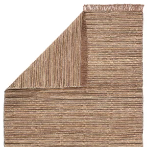Mosaic Tansy Natural  Striped Taupe/ Brown Area Rug (2'X3')