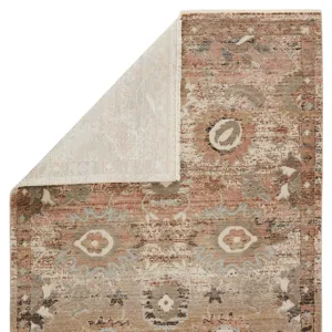 Myriad Vibe by  Milana Oriental Blush/ Tan Area Rug (5'X7'6")
