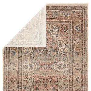 Myriad Vibe by  Ginia Medallion Blush/ Beige Area Rug (7'10"X11'1")