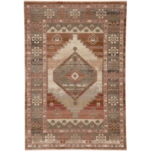 Myriad Vibe by  Constanza Medallion Blush/ Gray Runner Rug (2'6