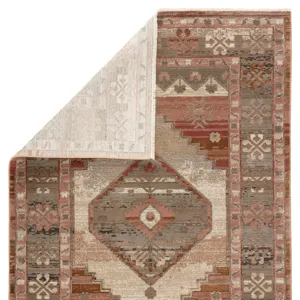 Myriad Vibe by  Constanza Medallion Blush/ Gray Runner Rug (2'6"X8')