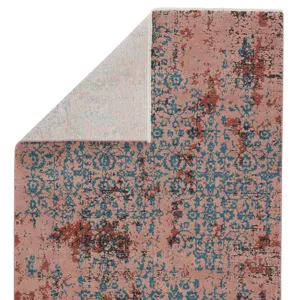 Myriad Vibe by  Zea Trellis Pink/ Teal Area Rug (9'6"X12'7")