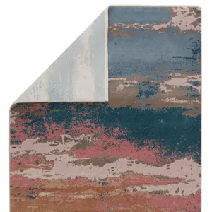 Myriad Vibe by  Helene Abstract Multicolor Runner Rug (2'6"X8')
