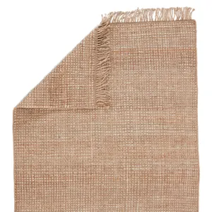 Naturals Lucia Sauza Natural Solid Beige/ Ivory Area Rug (5'X8')