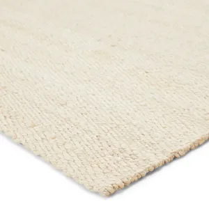 Naturals Tobago Hutton Natural Solid White Area Rug (9'X12')