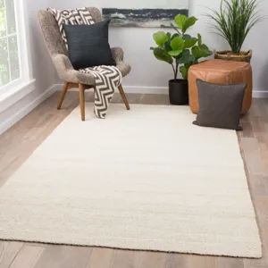 Naturals Tobago Hutton Natural Solid White Area Rug (9'X12')