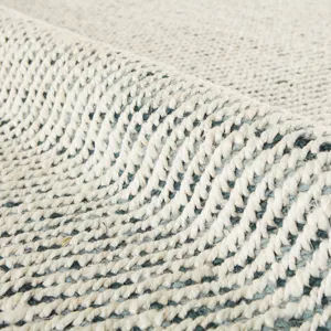 Naturals Tobago Almand Natural Solid White/ Gray Area Rug (2'X3')