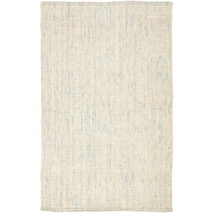 Naturals Tobago Bluffton Natural Solid Ivory/ Blue Area Rug