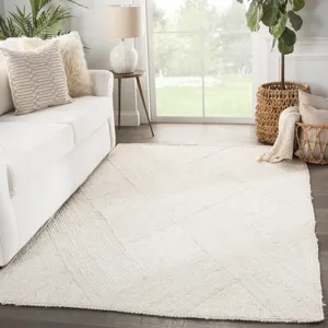 Naturals Tobago Vero Natural Trellis Ivory Area Rug (10'X14')