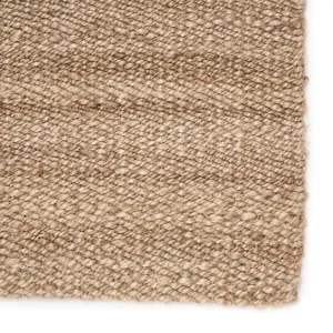Naturals Tobago Hilo Natural Solid Tan Area Rug (5'X8')