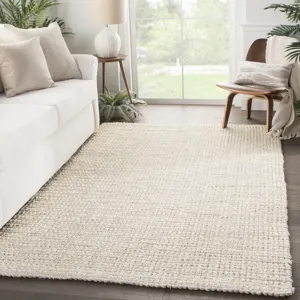 Naturals Tobago Tyne Natural Solid Ivory Area Rug (9'X12')