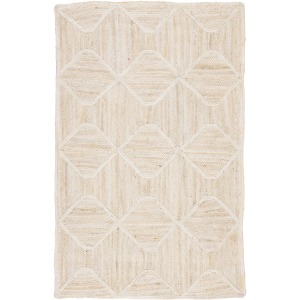 Naturals Tobago Sisal Bow Natural Trellis Ivory/ Beige Area Rug